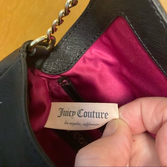 JUICY COUTURE Mini Crossbody Saffiano Textured Leather Part Chain Strap Bag - Picture 7 of 9